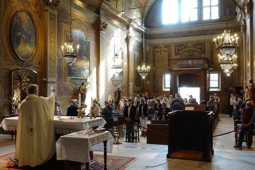 Messa celebrata ai Battuti Neri di Bra