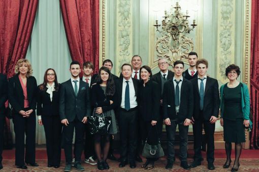 Al centro Andrea Ceccherini e Fina Gabriella