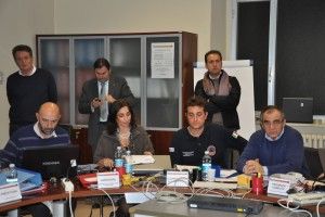 La riunione presso la Sala di crisi della Provincia