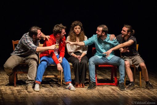 Una immagine di scena dello spettacolo "Sempre domenica"