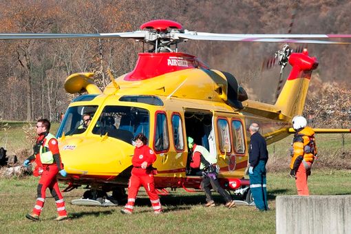 L'elicottero del 118 questa mattina a Paesana (copyright targatocn) L'elicottero del 118 questa mattina a Paesana (copyright targatocn)