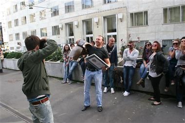 Maurizio Paschetta davanti a 105