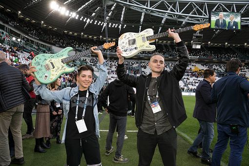 I due giovani vincitori di "Un cuore rap"