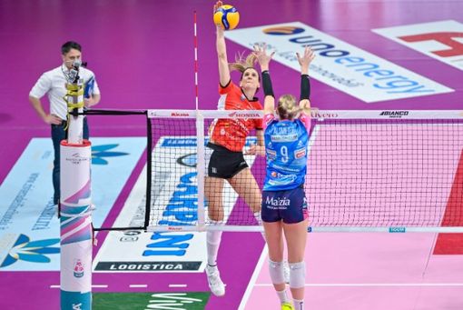 Ana Bjelica, MVP del match, in azione (foto di Danilo Ninotto) Ana Bjelica, MVP del match, in azione (foto di Danilo Ninotto)