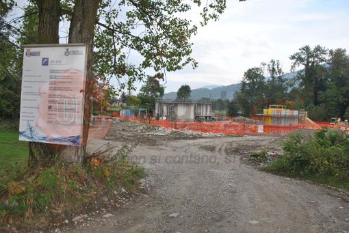 L'area interessata dai lavori