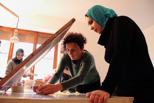 Una delle attività svolte nel lavoratorio di Penelope Una delle attività svolte nel lavoratorio di Penelope