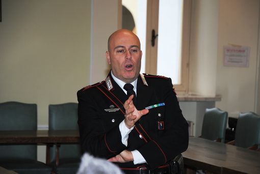 Il comandantela stazione dei carabinieri di Paesana Maurizio Galmuzzi