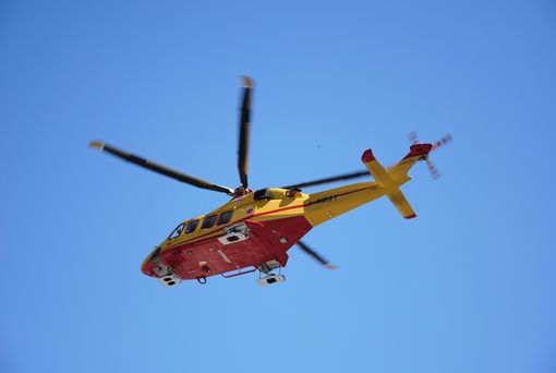 L'elisoccorso Charlie Eco in azione in Valle Po, in una foto di repertorio