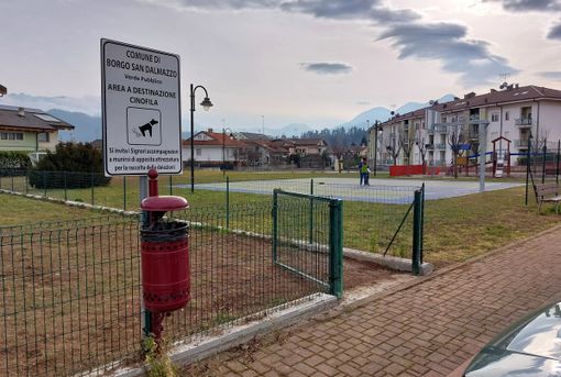 Borgo San Dalmazzo: terminati i lavori di riqualificazione dell'area verde attrezzata in via Monte Tibert