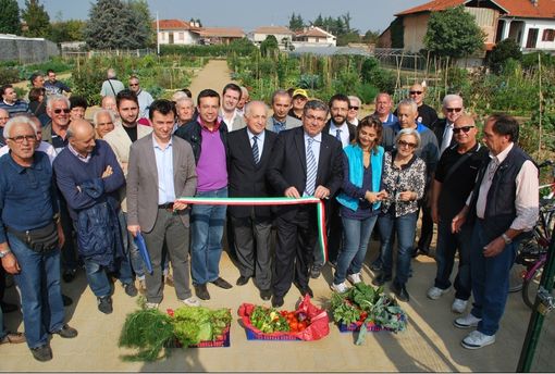 Gli orti urbani braidesi in un'immagine d'archivio