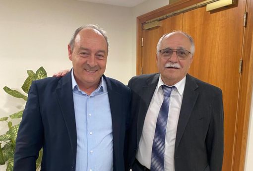 Giacomo Pellegrino (a sinistra) con il presidente nazionale Fipsas Claudio Matteoli Giacomo Pellegrino (a sinistra) con il presidente nazionale Fipsas Claudio Matteoli