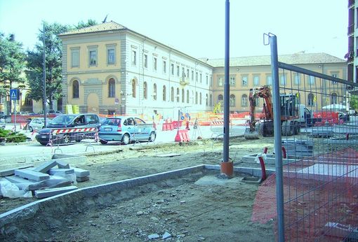 I lavori in piazza Garibaldi