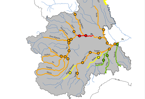 MALTEMPO / Domani rischio “moderato” di piena per il Maira, il Varaita e il Tanaro