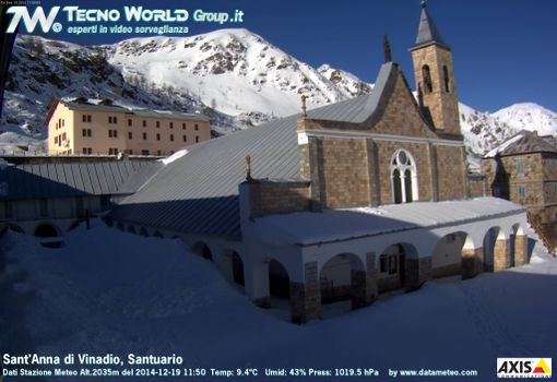 La situazione del Santuario di Vinadio in diretta