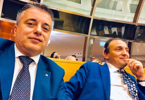 Franco Graglia, a sinistra, col governatore Alberto Cirio (Facebook)