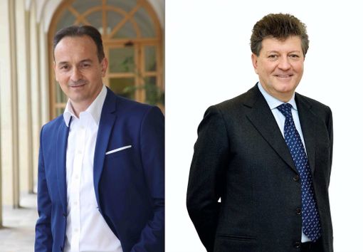 Il presidente Cirio e l'assessore Rosso