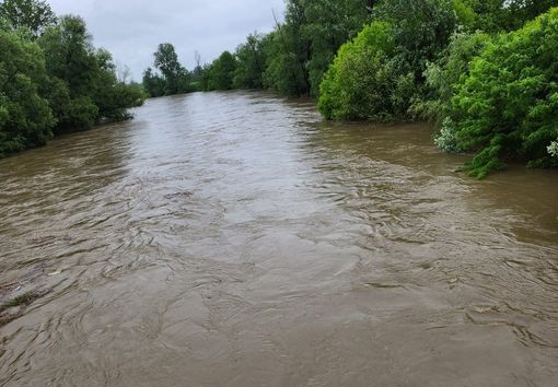 La portata del Po a Faule