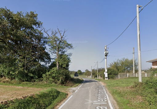 Un tratto di via Vecchia di Cuneo (Google Maps) Un tratto di via Vecchia di Cuneo (Google Maps)