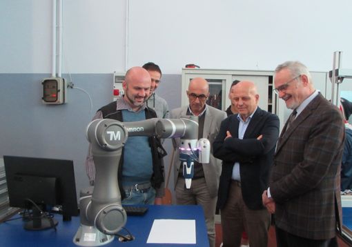 La visita del consigliere Maurizio Marello ad Apro Formazione (Alba) nel settembre 2019