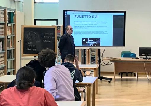 Quaranta studenti del Vallauri di Fossano a lezione pomeridiana di fumetto Quaranta studenti del Vallauri di Fossano a lezione pomeridiana di fumetto