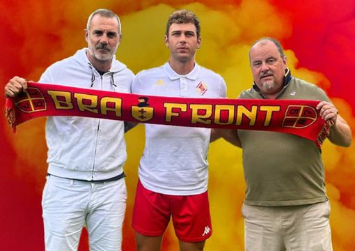 Eros De Santis con il DT Stefano Sorrentino e il DS Ettore Menicucci