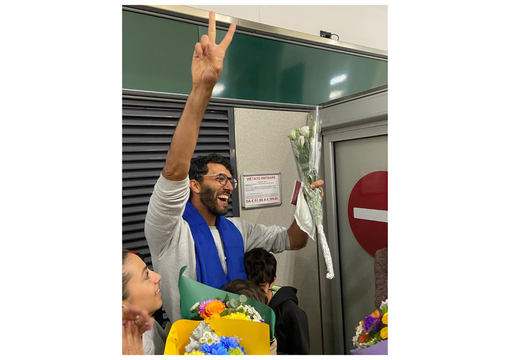 Ab Amajou all'arrivo a Malpensa