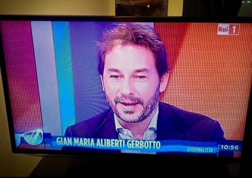 Il saluzzese Gian Maria Aliberti Gerbotto su Rai 1 ad Unomattina