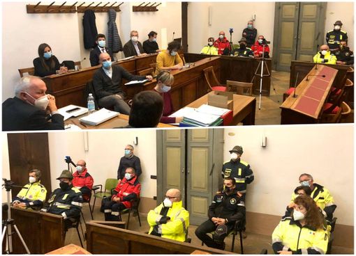 Il ringraziamento ai volontari in Consiglio comunale a Saluzzo