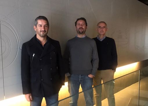 Da sinistra Andrea Grottaroli, Manuel Giuliano e Roberto Operti