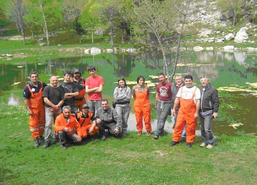 Esercitazione dei volontari antincendi boschivi in alta valle Tanaro