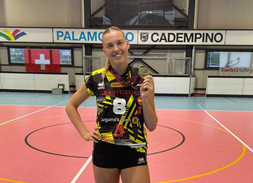 Alessia Sordo con la maglia del Volley Lugano (foto di Ticishot)