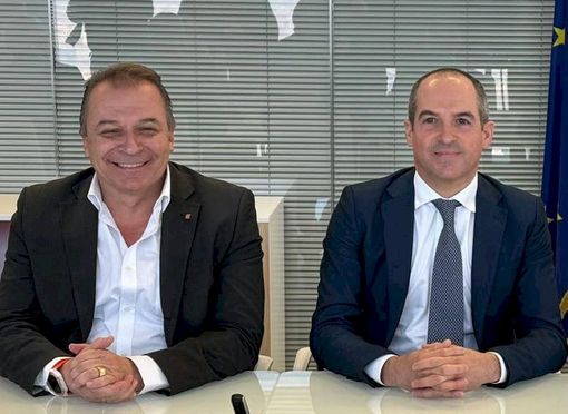 L'assessore regionale Paolo Bongioanni, a sinistra, e il commissario alla Peste Suina Africana commissario straordinario per il contrasto alla Peste Suina Africana, Giovanni Filippini L'assessore regionale Paolo Bongioanni, a sinistra, e il commissario alla Peste Suina Africana commissario straordinario per il contrasto alla Peste Suina Africana, Giovanni Filippini