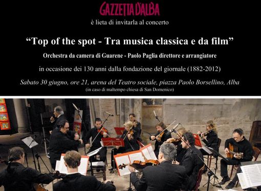 Gazzetta d'Alba festeggia 130 anni in musica