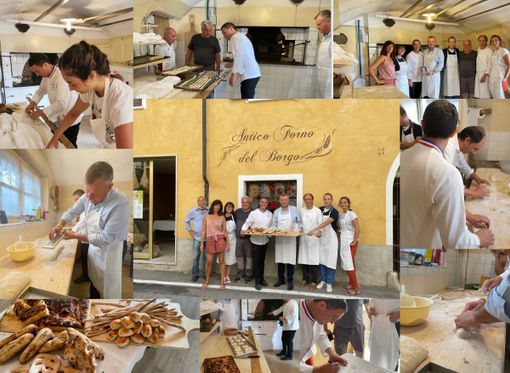 Alcuni scatti dell'evento "Inforniamo insieme" al forno comunitario