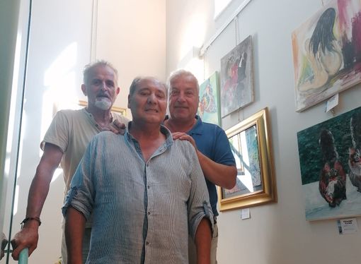 Giuseppe Ferina con il sindaco Mario Mina e il consigliere Claudio Camilla Giuseppe Ferina con il sindaco Mario Mina e il consigliere Claudio Camilla