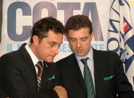 L'Assessore provinciale Stefano Isaia con il presidente regionale Cota