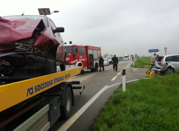 Un'immagine dell'incidente