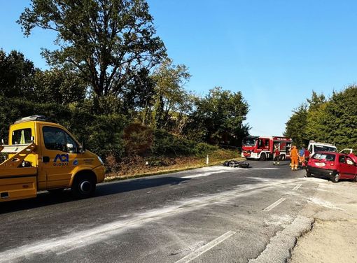 Il tratto stradale teatro dell'incidente Il tratto stradale teatro dell'incidente