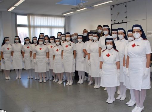 In foto le “Neo Crocerossine” di Torino, Casale Monferrato e Mondovì