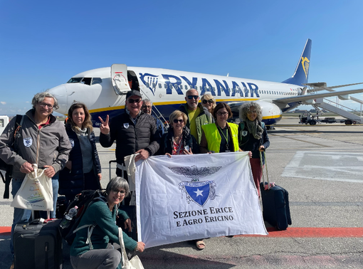 Il Cai di Alba riceve i "gemelli" di Erice per la ripartenza del volo Palermo- Cuneo