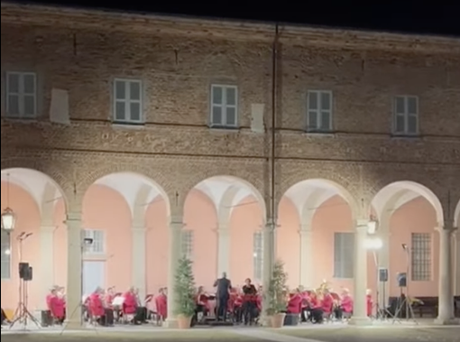 Il maltempo non ferma il concerto della Banda Musicale di Mondovì a Vicoforte