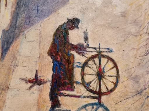 In biblioteca a Moretta la mostra di pittura dedicata a Michele Baretta