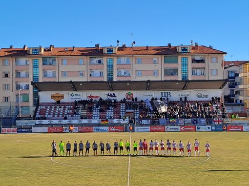 Le formazioni in campo per Cuneo-Alessandria, al Paschiero lo scorso 11 gennaio Le formazioni in campo per Cuneo-Alessandria, al Paschiero lo scorso 11 gennaio