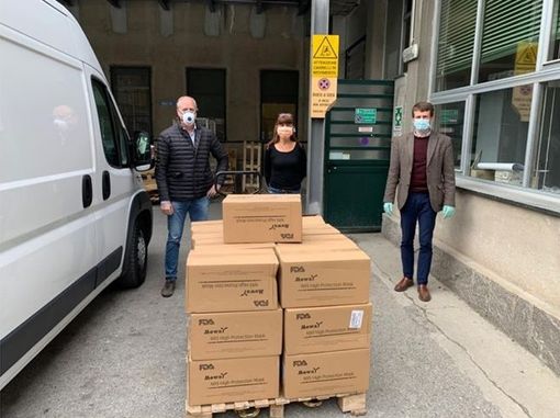 Astra dona 5mila mascherine FFP2 all'ospedale Santa Croce e Carle di Cuneo