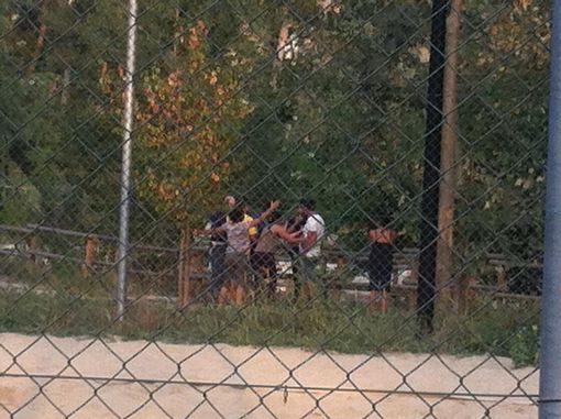 Le forze dell'Ordine al Parco delle Basse Le forze dell'Ordine al Parco delle Basse