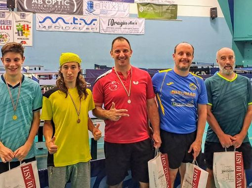 Al centro Giuliano Esposito, al torneo di Moncalieri