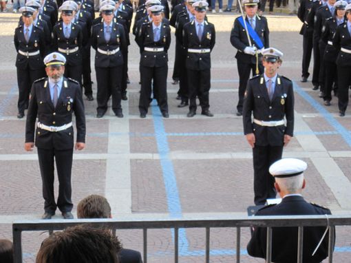 I vigili garessino alla cerimonia di premiazione