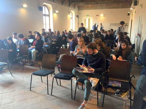 Saluzzo, allievi del Dipartimento di Architettura di Firenze all'antico palazzo comunale Saluzzo, allievi del Dipartimento di Architettura di Firenze all'antico palazzo comunale