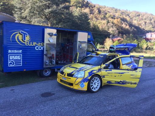 Matteo Giordano e Manuela Siragusa impegnati nel Rally del Piemonte