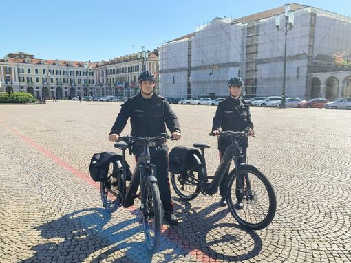 Servizi perlustrativi anche in bicicletta per i Carabinieri della Stazione di Cuneo